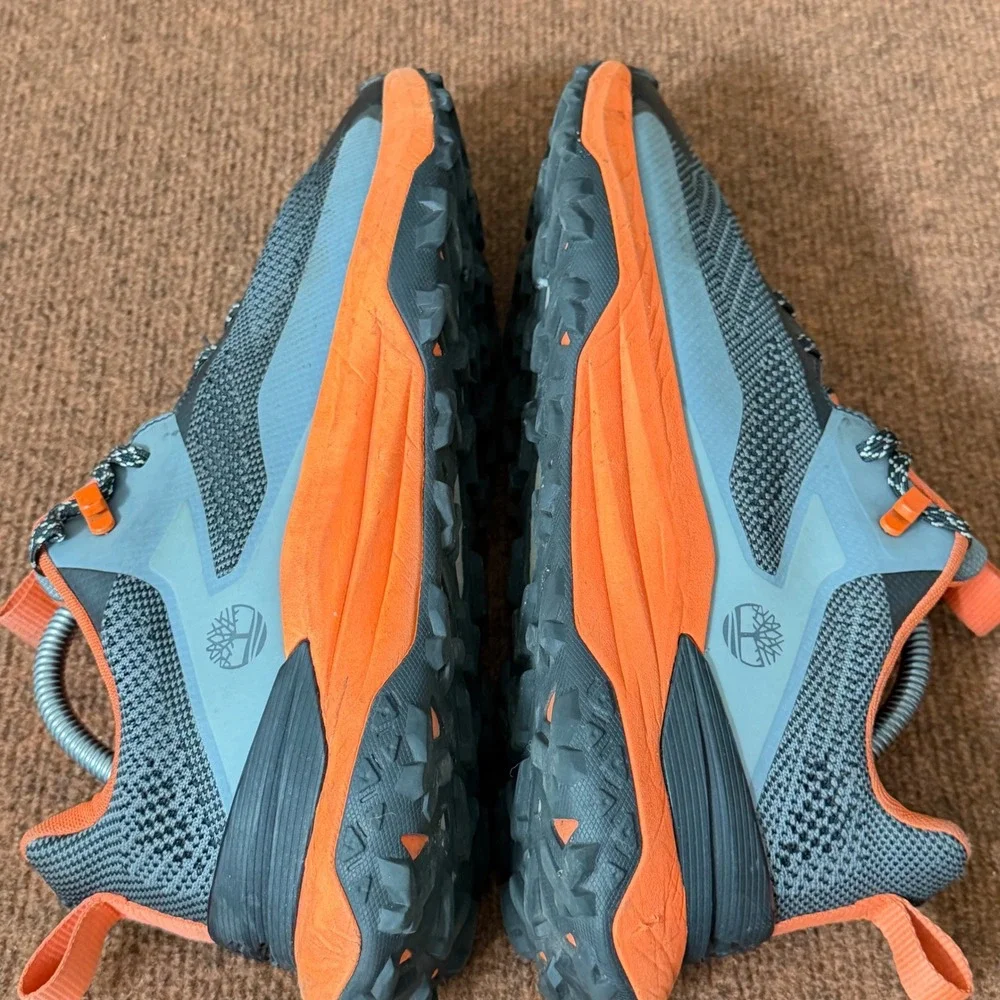 Timberland Motion Access Mens 10.5 Grey Orange Trail Hiking Shoes TB0A6DJKENO A-